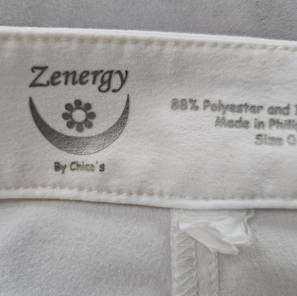Zenergy By Chico White Wide-Leg Pants Size 0...chico 0 - Picture 10 of 13